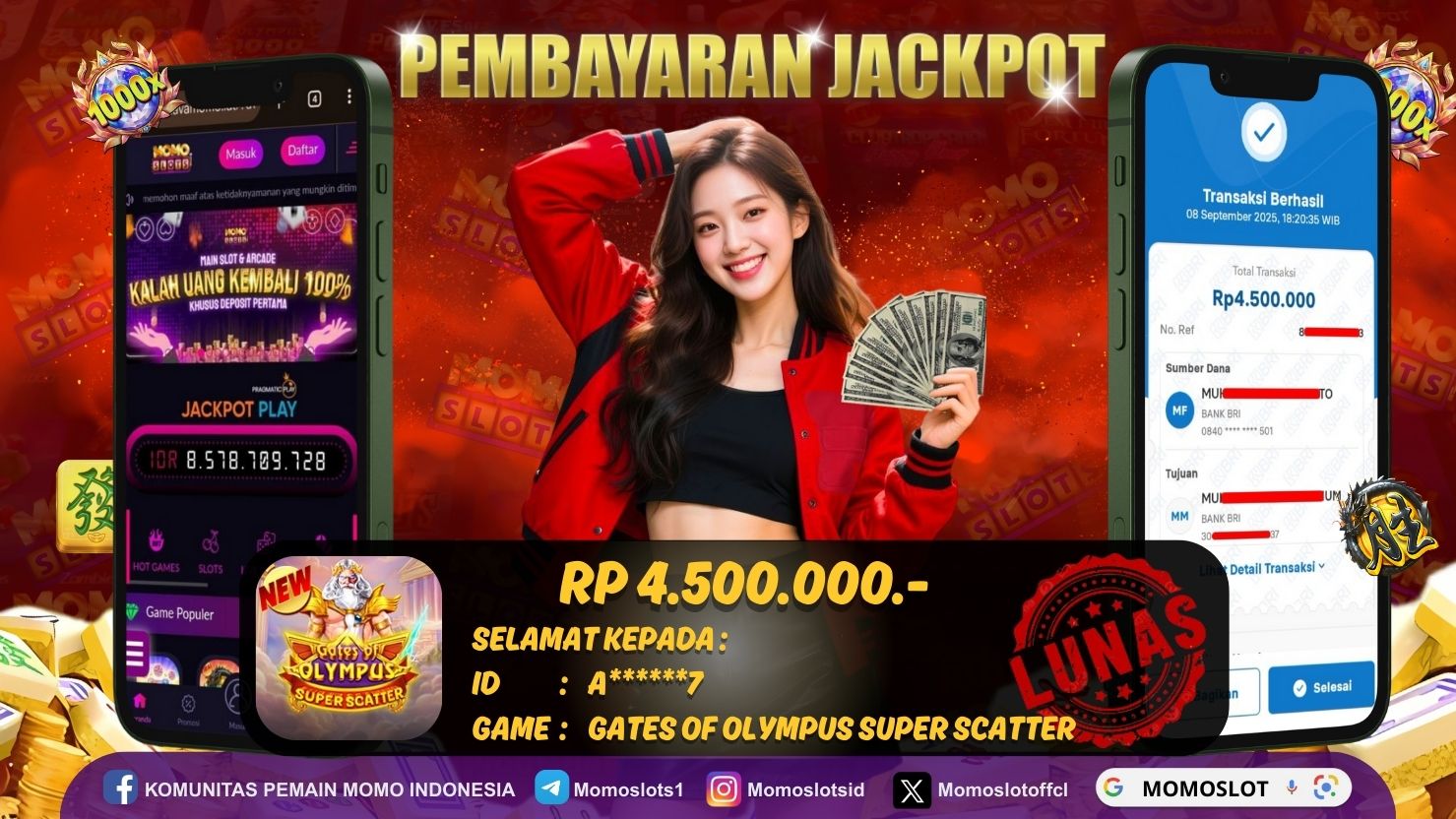 MOMOSLOTS JACKPOT SLOT GATES OF OLYMPUS SUPER SCATTER